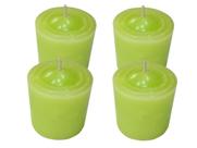 Kit 4 Velas Perfumadas Com Aroma De Capim-limão - Cor Verde Kit 4 Velas Perfumadas Com Aroma De Capim-limão - Cor Verde