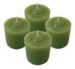 Kit 4 Velas Perfumadas Com Aroma De Erva Doce - Cor Verde
