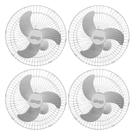 Kit 4 ventilador parede tex6 60cm bivolt branco 210w - ventex bivolt