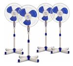Kit 4 Ventiladores Coluna Fix 40cm Alta Potente E Ajustável