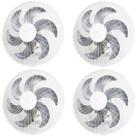 Kit 4 Ventiladores Parede 50cm 200W Industrial Turbo Turbão 6 Pás Bivolt 110V 220V Branco Vitalex Kit 4 Ventiladores Parede 50cm 200W Industrial Turbo Turbão 6 Pás Bivolt 110V 220V Branco Vitalex