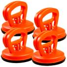 Kit 4 Ventosa simples Solo Para Vidros Aspiração Horizontal 40 Kg Vertical 35 Kg Laranja