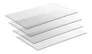 Kit 4 Vidros Expositor Balcão Vitrine Para Loja 30x35 4mm