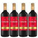 Kit 4 Vinho Tinto Suave Canção 750ml - Serra Gaúcha
