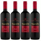 Kit 4 Vinho Tinto Suave Sangue de Boi Serra Gaúcha 750ml