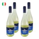 Kit 4 Vinhos Bacio Della Luna Piemonte Frisante Branco Itália 750ml