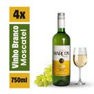 Kit 4 Vinhos Branco Moscatel Licoroso Doce 750ml