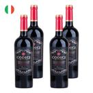 Kit 4 Vinhos Codici Masserie Primitivo Tinto Itália 750ml