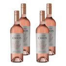 Kit 4 Vinhos Crios Malbec Rosé Argentina 750ml