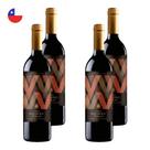 Kit 4 Vinhos Errazuriz Collection Cabernet Sauvignon Tinto Chile 750ml