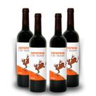 Kit 4 Vinhos Tinto Meio Seco Português Perereca Do Monte 750ml Frutado Descomplicado e Fácil de Beber Taninos Suaves e Paladar Agradável
