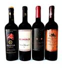 Kit 4 Vinhos Tintos Secos Cabernet Sauvignon Chile e Argentina 750ml