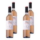 Kit 4 Vinhos Vila Ruiva Regional Alentejano Rosé Portugal 750ml