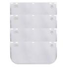 Kit 4 Visor Para Protetor Facial Único 8" - 200 Mm - 288,0002 Kit 4 Visor Para Protetor Facial Único 8" - 200 Mm - 288,0002