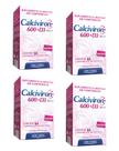 Kit 4 Vitamina Calciviron Cálcio 600mg+D3 60 Cpr Arte Nativa