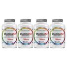 Kit 4 Vitamina K2 Menaquinona 7 125ug 4x60 cps Flora Nativa