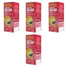 Kit 4 Vitaminas A+D gotas 4x20ml Sabor Framboesa Malttinha Maltta Kit 4 Vitaminas A+D gotas 4x20ml Sabor Framboesa Malttinha Maltta