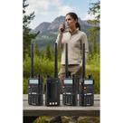 Kit 4 Walkie Talkie Dual Band VHF/UHF Preto