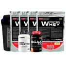 Kit 4 Whey Protein 500g + BCAA 100g Tangerina + Power Creatina 100g + Coqueteleira - Bodybuilders Kit 4 Whey Protein 500g + BCAA 100g Tangerina + Power Creatina 100g + Coqueteleira - Bodybuilders