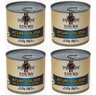 Kit 4 X Atum Sólido Ao Natural Tours Conservas Lata 255g