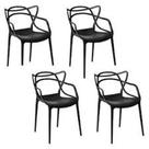 Kit - 4 X Cadeiras Allegra - Preto