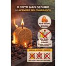 Kit 40 acendedores de churrasqueira carvão lenha e réchaud