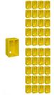 Kit 40 Caixinha 4x2 Amarela De Luz Para Tomada E Interruptor Fortlev