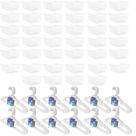 Kit 40 Cestos Médio + 60 Cabides Transparente Infantil