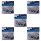 Kit 40 Feltros Quadrados Autoadesivos Deslizantes 35mm Jogo Pacote 5 Pacotes Para Proteger Chão Parede Móveis Cadeira Sofá Puff Cama