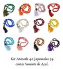 Kit 40 Japamalas 54 Contas Semente de Açaí