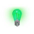 Kit 40 Lâmpadas LED Filamento Foxlux Verde 1W E27 127V IP44 8,5lm Decorativa para Varal de Luz, Festas e Jardins