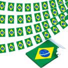 Kit 40 Metros De Varal E 156 Bandeirinhas Do Brasil Para Copa Do Mundo 2026