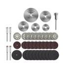 Kit 40 Pçs Discos Micro Retifica Dremel Corte Fibra Vidro + Hastes