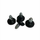 Kit 40 pé nivelador/sapata borracha 4cm parafuso 3/8 pol