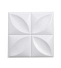 Kit 40 Placas 25x25cm 3D Decorativa Pétalas Flor Revestimento Plástico PVC Auto Relevo