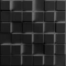 Kit 40 Placas Painel Decorativa Revestimento Cor Preta 10 M²