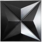 Kit 40 Placas PVC 3D Revestimento Parede Estrelar Preto 25cm Kit 40 Placas PVC 3D Revestimento Parede Estrelar Preto 25cm