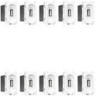 Kit 40 Tomada Carregador Usb Nereya Pial 1500ma Branco