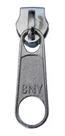 Kit 400 Unidades Cursor Zíper Puxador Vazado Preto Branco Prata NYBC Nº05