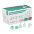 Kit 400un agulha caneta insulina 4mm 32g uniqmed Kit 400un agulha caneta insulina 4mm 32g uniqmed