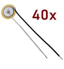 Kit 40x Cápsula Piezoeletrica Pastilha 20mm Transdutor 30 Peças piezo Kit 40x Cápsula Piezoeletrica Pastilha 20mm Transdutor 30 Peças piezo