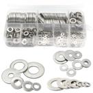 Kit 410 arruelas planas aço inox m2 m2.5 m3 m4 m5 m6 m8 m10