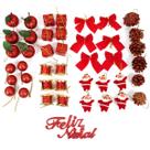 kit 43 Pendentes Arvore de Natal Decoração Enfeite Pinha