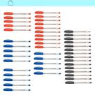 Kit 45 Canetas Azul Vermelha Preta Faber-Castell DIVERSAS