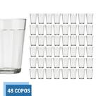 Kit 48 Copo Americano Vidro Cerveja 190ml Transparente Nadir