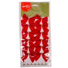 Kit 48 Laço Vermelho 6,5cm Enfeite Árvore De Natal Pendente Kit 48 Laço Vermelho 6,5cm Enfeite Árvore De Natal Pendente