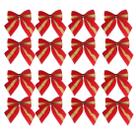 Kit 48 Laço Vermelho 6,5cm Enfeites Pendente Árvore de Natal Kit 48 Laço Vermelho 6,5cm Enfeites Pendente Árvore de Natal