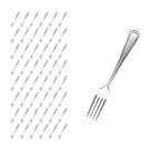 Kit 48 Pçs Garfo Reforçada Inox Restaurante / Casa / Bar
