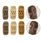 Kit 48 Presilha Prendedor Cabelo Média Tons Nude Bege Marrom Penteado Hair