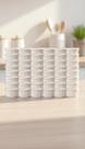 Kit 48 Ramekins Porcelana Canelado 77ml Branco